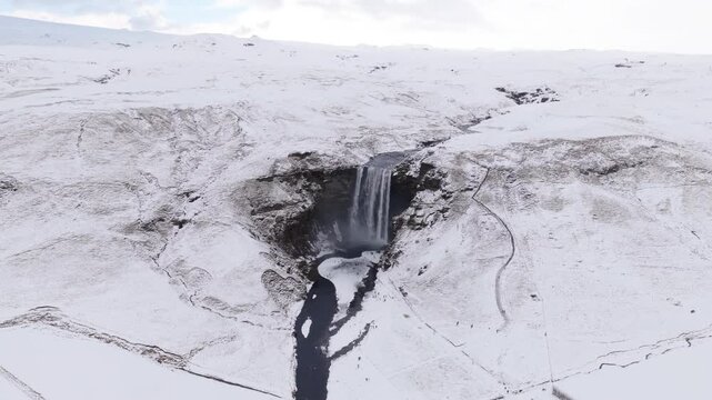 Sk&oacute;gafoss (Iceland) | Drone 