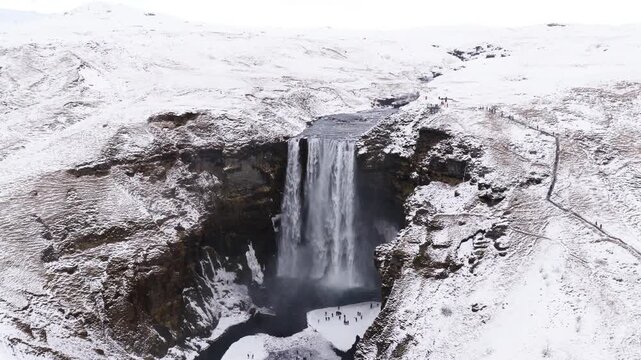 Sk&oacute;gafoss (Iceland) | Drone 