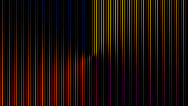 Abstract vertical lines pattern with gradient orange and yellow light