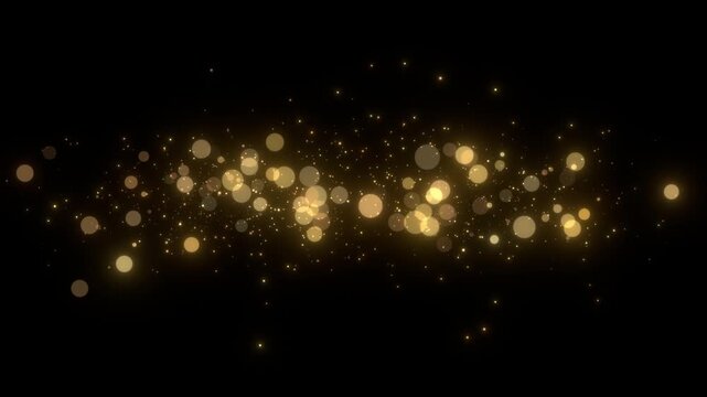 golden intro particle transition reveal alpha matte