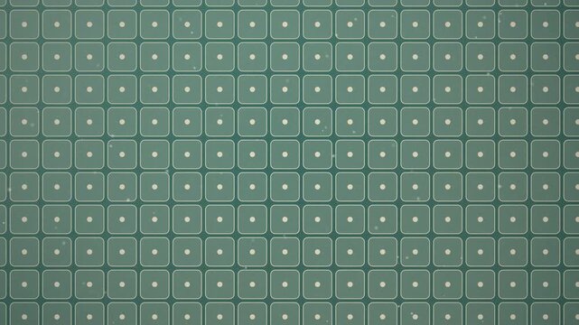 Teal retro rounded tile pattern like a vintage bathroom wall