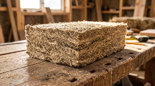 Sheep's wool / hemp insulation. Eco-Tech & Circular Economy