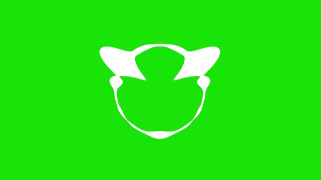 Abstract white neon frequency with luminous sound wave particles, energetic music reactive pulses, futuristic circular design, on green background, seamless for digital motion graphics