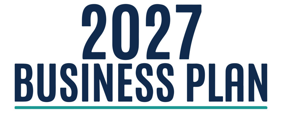 2027 business plan text graphic