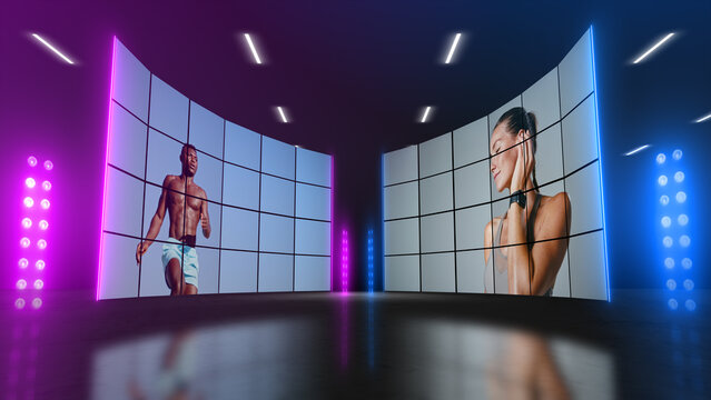 Stage Lights 09 &ndash; Dynamic Concert Lighting Effects, Animated Spotlights, Colorful Stage Beams and Professional Show Lighting Motion Graphics for Video Editing