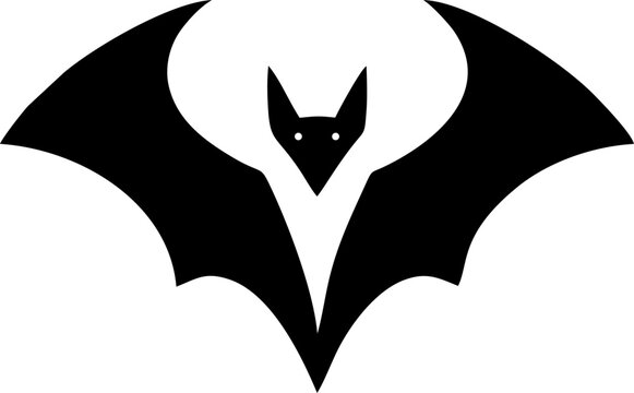 Halloween flying bats silhouette Bats Logo Bat Logo Bat vector illustration