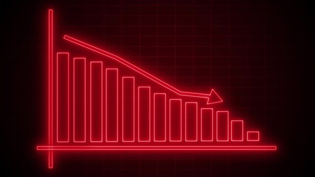 Financial Growth Graph Animation Featuring Increasing Business Performance Bars