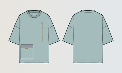 Modern Cut and Sew T-Shirt Collection with Panel Patterns and Graphic Designs