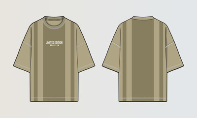 Modern Cut and Sew T-Shirt Collection with Panel Patterns and Graphic Designs