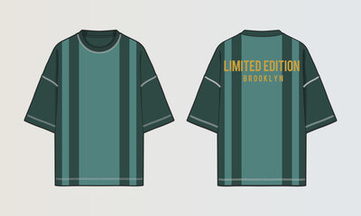 Modern Cut and Sew T-Shirt Collection with Panel Patterns and Graphic Designs