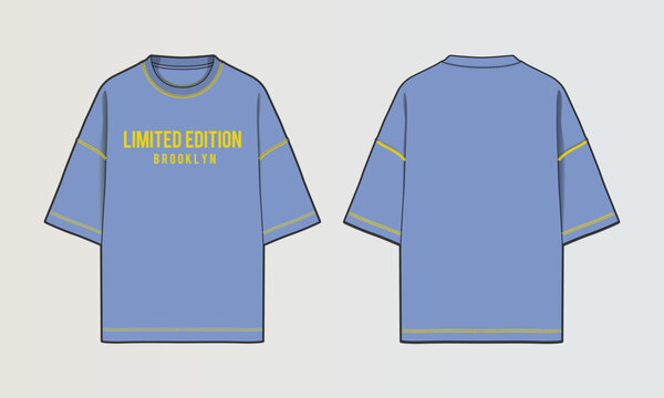 Modern Cut and Sew T-Shirt Collection with Panel Patterns and Graphic Designs