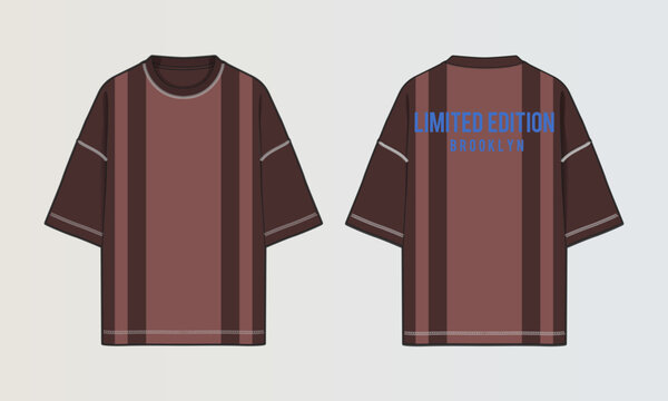 Modern Cut and Sew T-Shirt Collection with Panel Patterns and Graphic Designs
