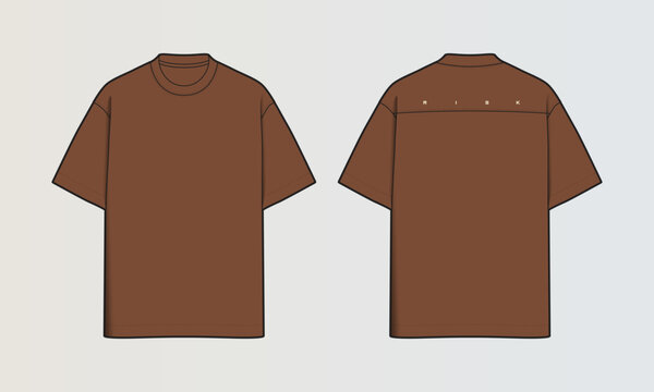 Modern Cut and Sew T-Shirt Collection with Panel Patterns and Graphic Designs