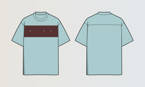 Modern Cut and Sew T-Shirt Collection with Panel Patterns and Graphic Designs