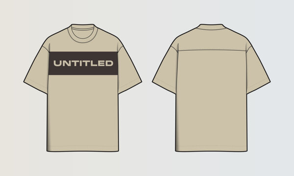 Modern Cut and Sew T-Shirt Collection with Panel Patterns and Graphic Designs