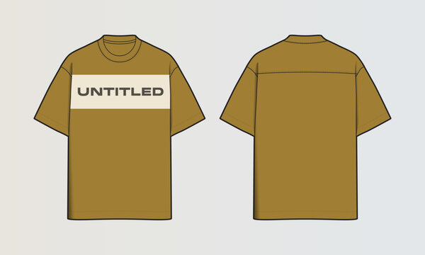 Modern Cut and Sew T-Shirt Collection with Panel Patterns and Graphic Designs