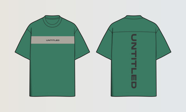Modern Cut and Sew T-Shirt Collection with Panel Patterns and Graphic Designs