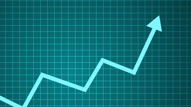 Business KPI Dashboard Animation with Increasing Revenue Metrics arrow
