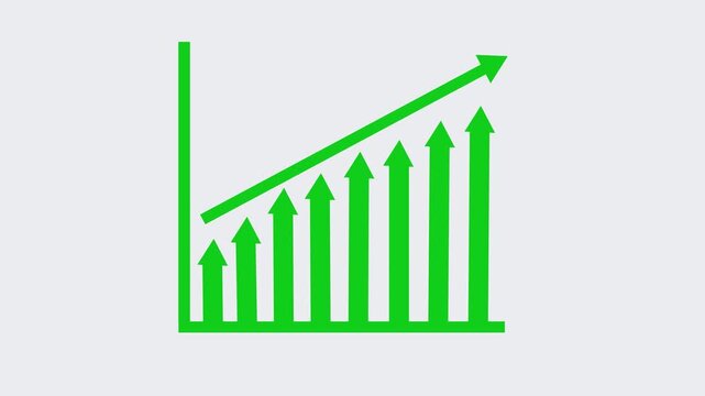 Corporate Growth Performance Animation with Dynamic Statistics Graph