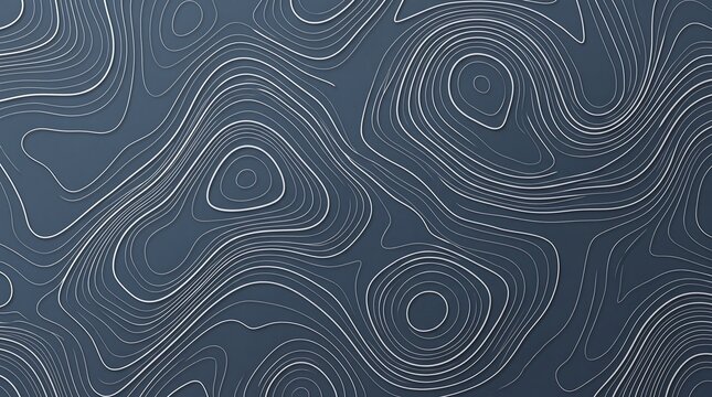 Topographic map lines pattern dark background texture for cartography and geographic typography