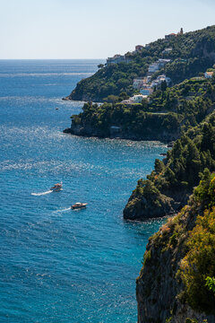 Scenic summer sight in Amalfi, Province of Napoli, Campania, Italy.