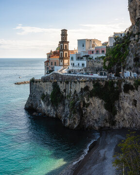 Scenic summer sight in Atrani, Amalfi Coast, Province of Salerno, Campania, Italy.