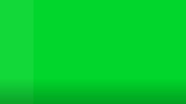 Blue paper peeling off to reveal green screen chroma key background, page curl transition