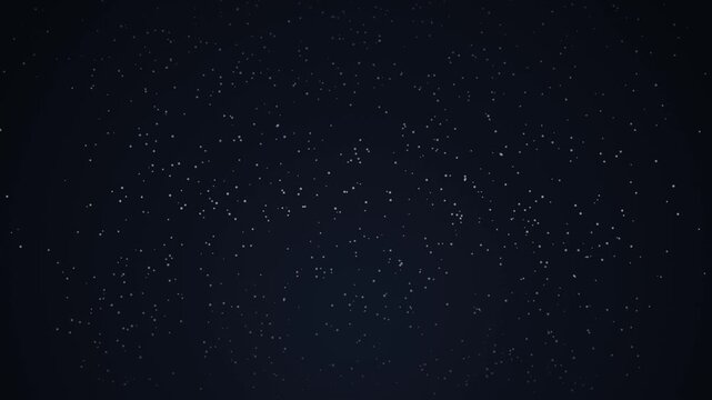 Abstract particle motion background: floating glowing dust particles in dark space, bokeh light overlay effect for motion