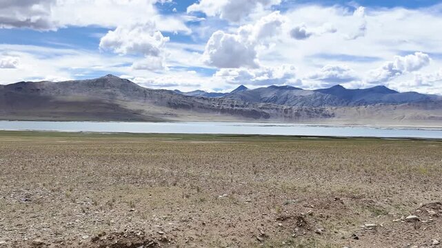 driving through the roads of Ladakh in the Indian Himalayas