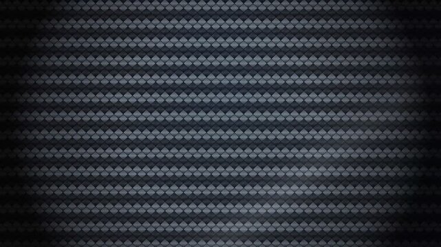Dark carbon fiber texture with repeating geometric diamond pattern in