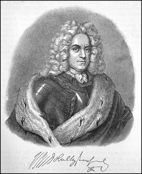 Count Guido von Starhemberg, 11 November 1657, 7 March 1737, Guidobald, an Austrian Imperial Commander, Historical, digitally restored reproduction from a 19th century original, exact date unknown