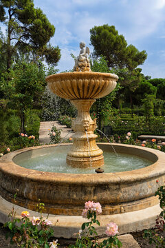 Springbrunnen im Parque del Retiro, Madrid