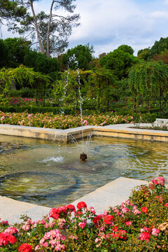 Wasserbecken im Parque del Retiro, Madrid