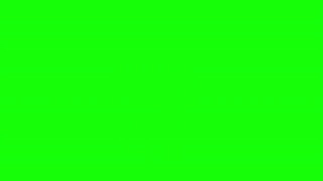 Purple mail envelope turning into a shield with a padlock on a plain bright green screen