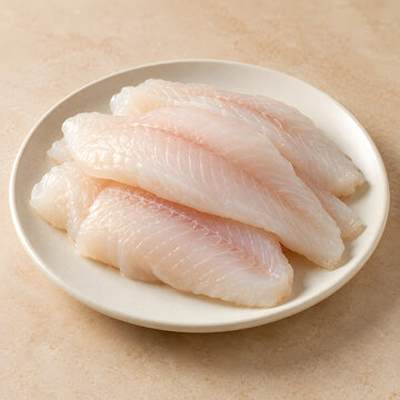 White Fish Fillets on Hot Pot Ingredient Plate