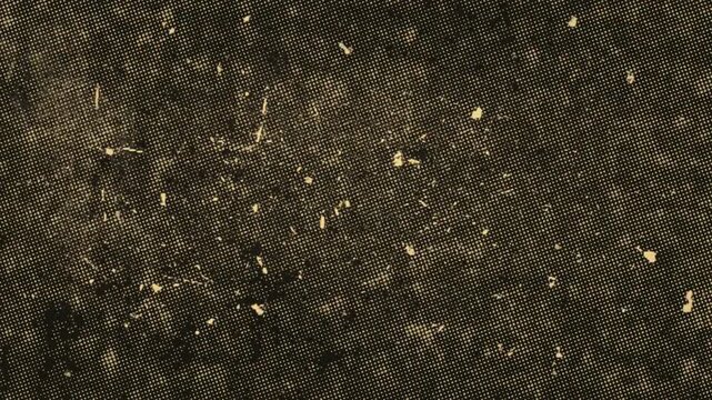 Vintage movie countdown leader with scratched celluloid texture and grunge elements showing numbers for retro screening transitions and projector effects