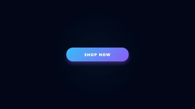 A microstock-safe loading animation where a sleek progress bar fills up and seamlessly morphs into a premium 'Shop Now' button, using pure mathematical time-based rendering without any CSS transitions