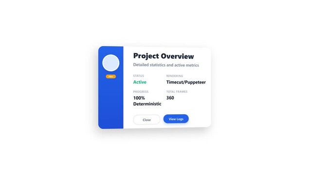 A modern 3D flip animation on the Y-axis, revealing detailed information as if turning a physical card.