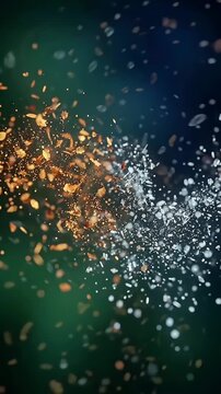 Cold and warm particle collision