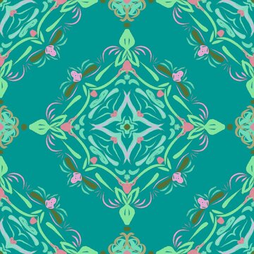 Seamless pattern with flowers 