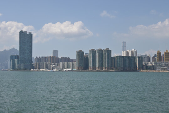 夏の香港の風景