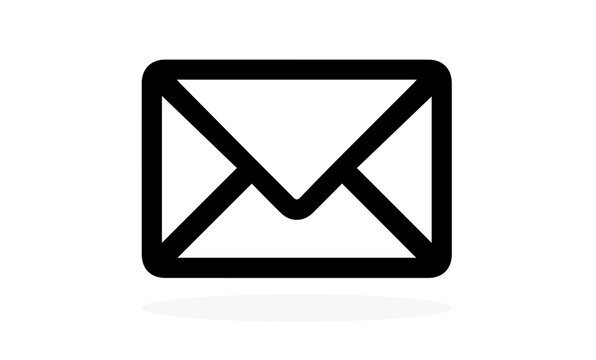 Email icon on white bakcground