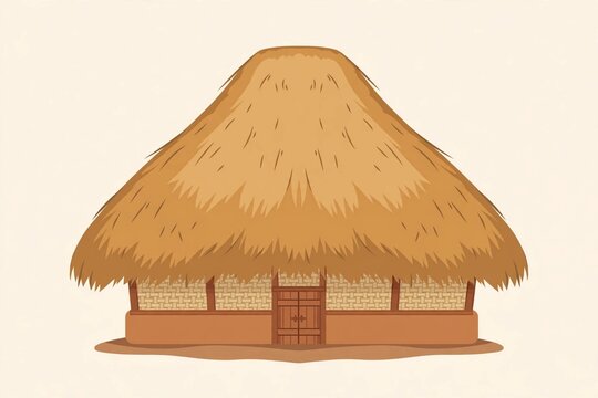 Bale Tani Sasak Lombok - Thatched Roof Traditional Farmhouse of NTB Indonesia