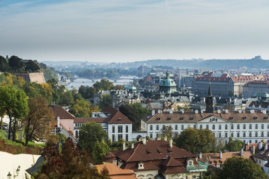 Overlook over Prague from the Prague castle, Prague, Czech Republic