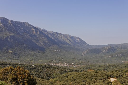 Landscape near Potamies, Crete, Greece, Europe