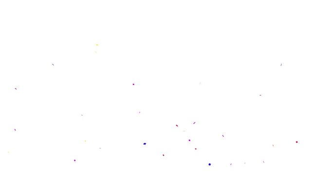 colorful confetti burst over solid white background. Colorful Isolated Confetti party popper Explosion confetti Blast Realistic On Transparent Background