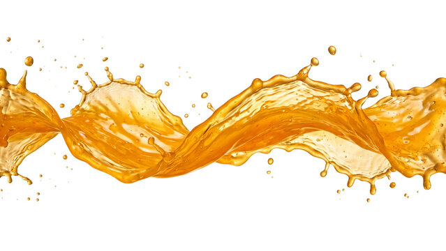 Fresh orange juice splash, cut out