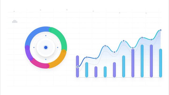 Business analytics data infographic dashboard modern clean minimalist design financial statistics visualization presentation marketing report elements