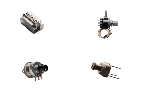 Electronic components set including IGBT module and potentiometers