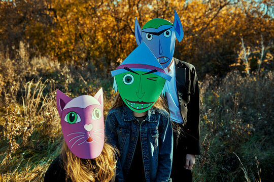 Colorful Halloween Masks
